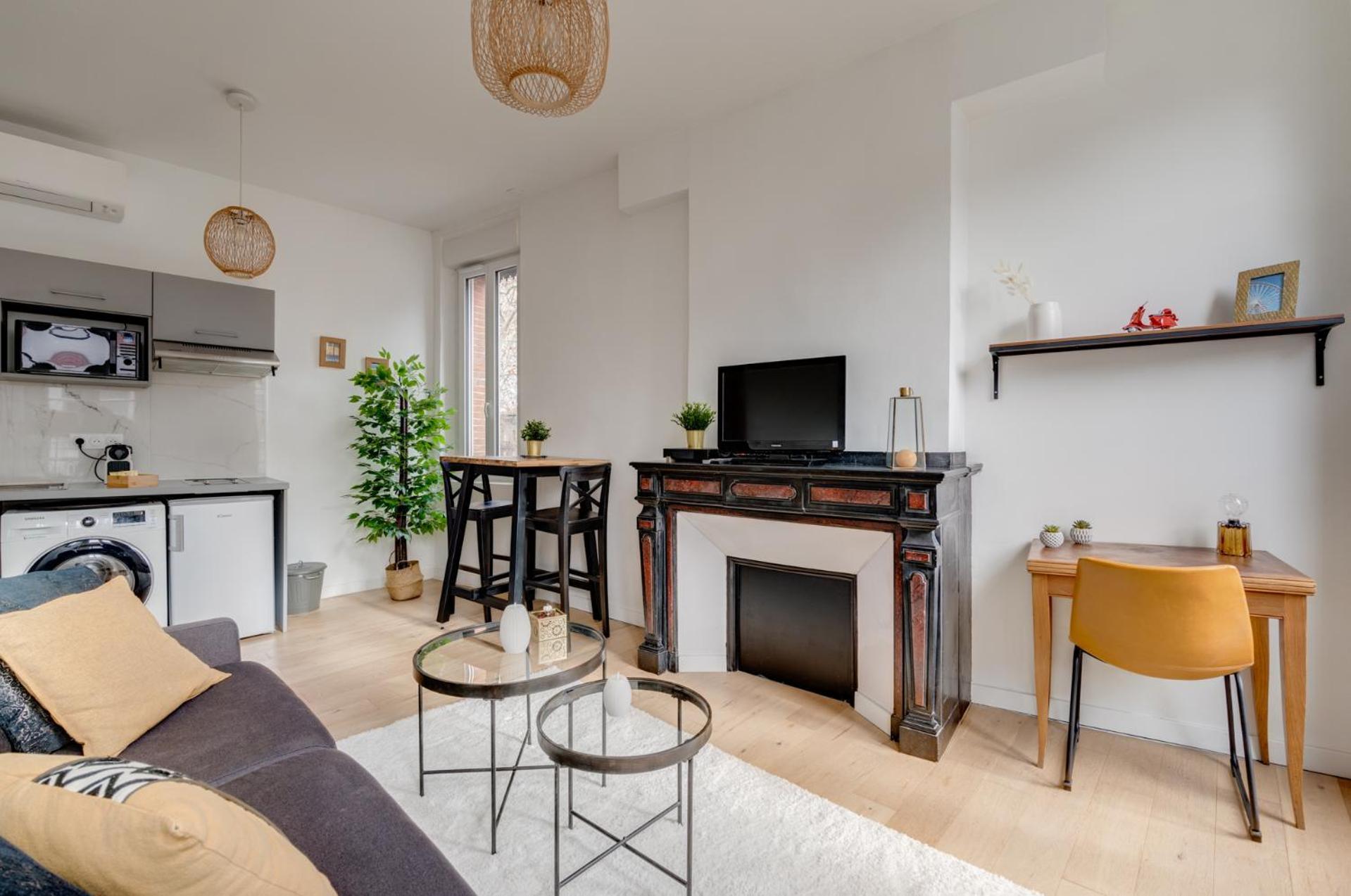 Studio Chic Et Lumineux, Garage, Wifi, Clim ตูลูส ภายนอก รูปภาพ