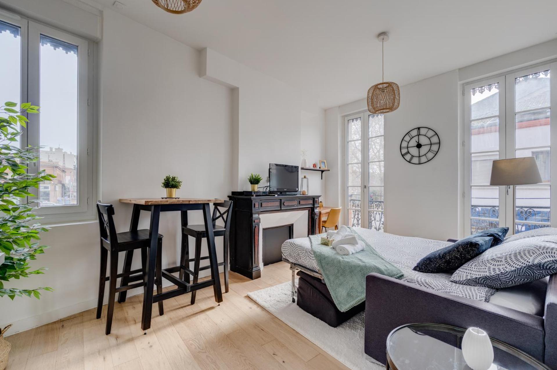 Studio Chic Et Lumineux, Garage, Wifi, Clim ตูลูส ภายนอก รูปภาพ